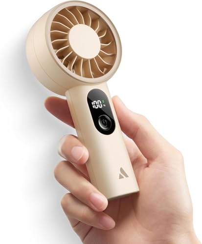 Detalle de Aecooly Mini Ventilador de Mano USB Recargable 10h Enfriamiento Máximo