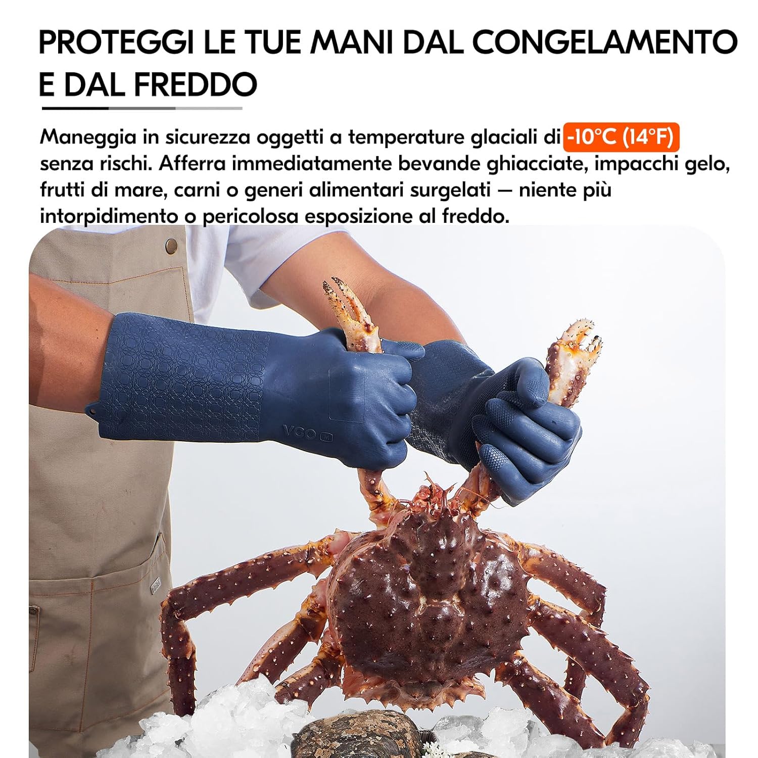 Thumbnail 3 de Guanti da pulizia doppio strato Vgo... (XL) per ristorazione e casa, grado alimentare, resistenti a calore, anti-grassi e chimici