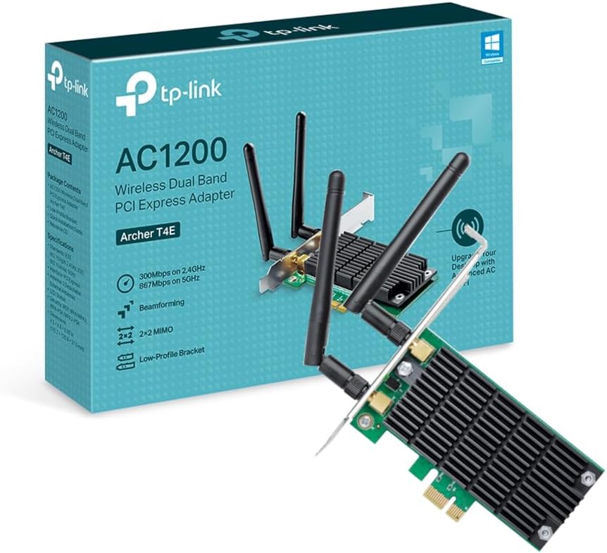 Detalle de TP-Link Archer T4E AC1200 PCIe WiFi Card