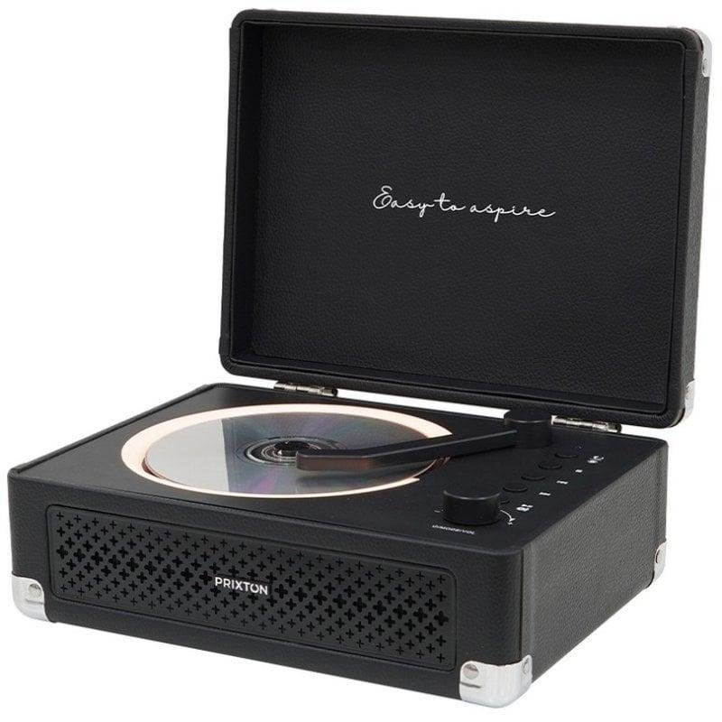 Detalle 2 de Reproductor CD Prixton Boogie 6W RMS Bluetooth Radio FM AUX MP3 WMA Negro