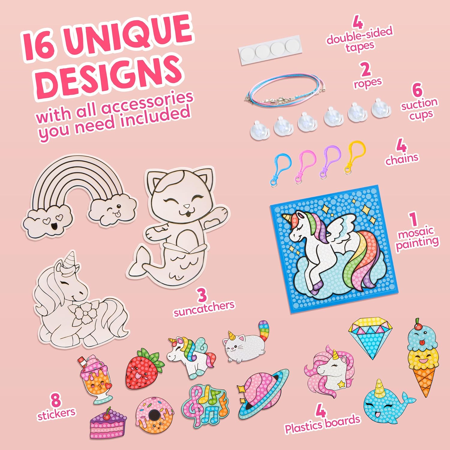 Thumbnail 1 de Klever Kits 16-Project Diamond Painting Kit for Kids 🎨