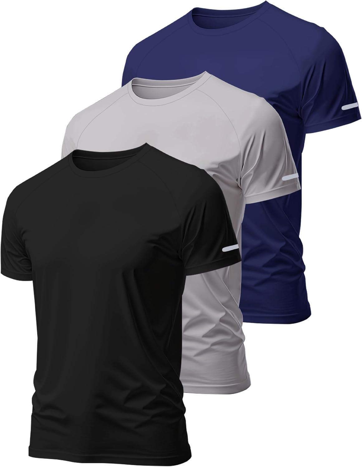 Thumbnail 5 de Hioutdoor Men's Sports T-Shirts: 3 or 5 Pack, Breathable Quick-Drying Short Sleeve Performance Tee