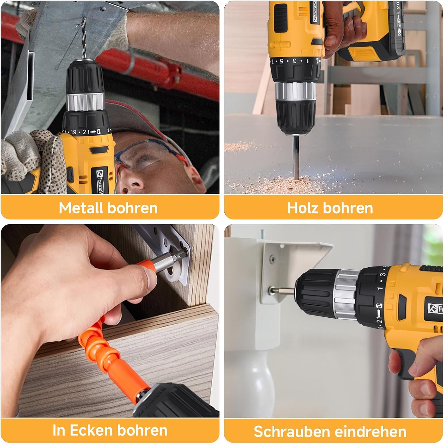Thumbnail 5 de FADAKWALT 20V Cordless Drill Set