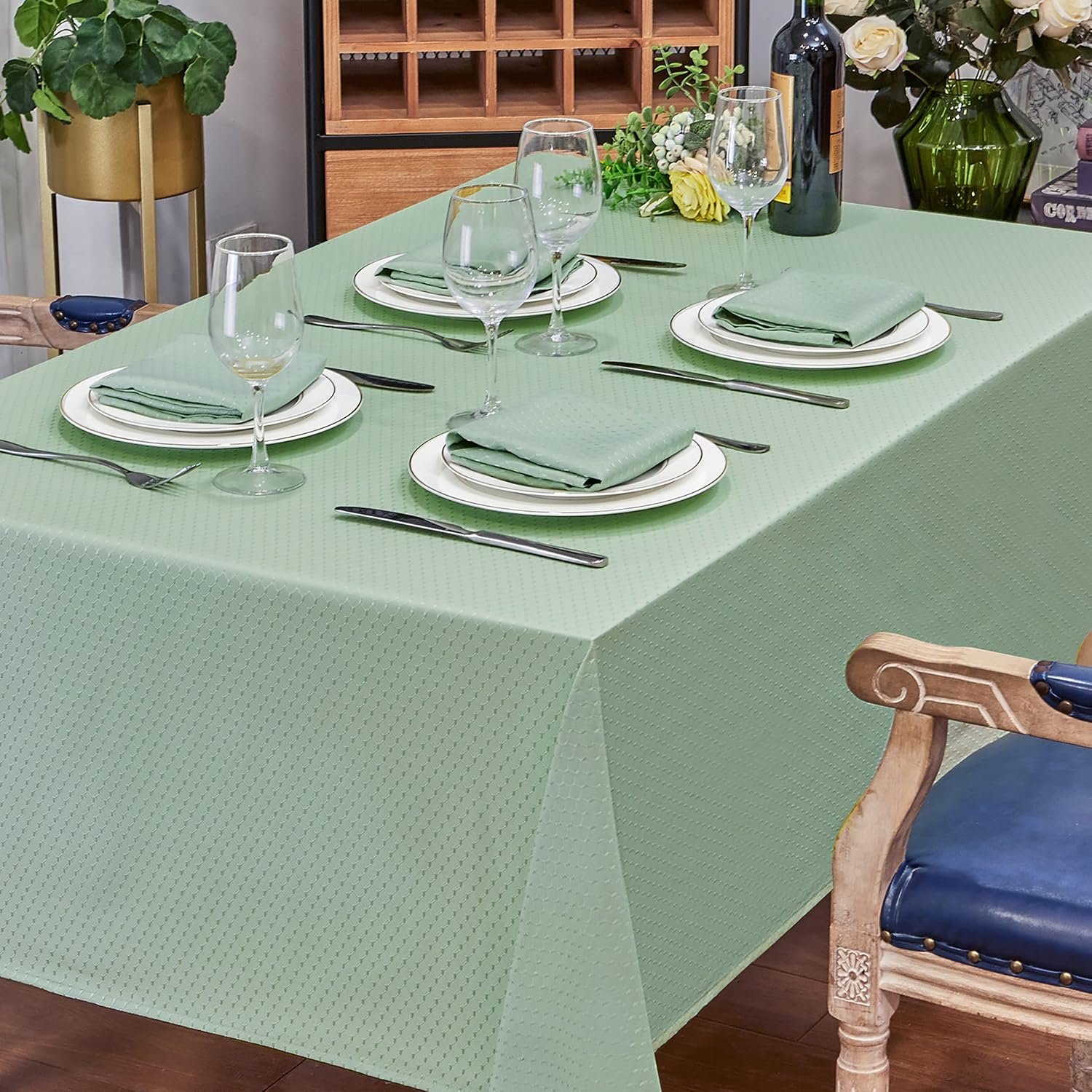 Detalle de HomeJoy Polyester Tablecloth 60x144 Inch