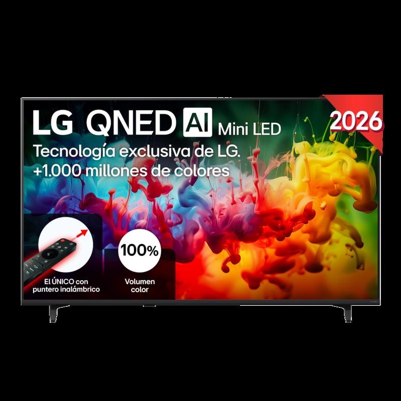 Detalle 2 de LG QNED72B6B 50": TV 4K Mini LED con WebOS y IA, para cine en casa equilibrado