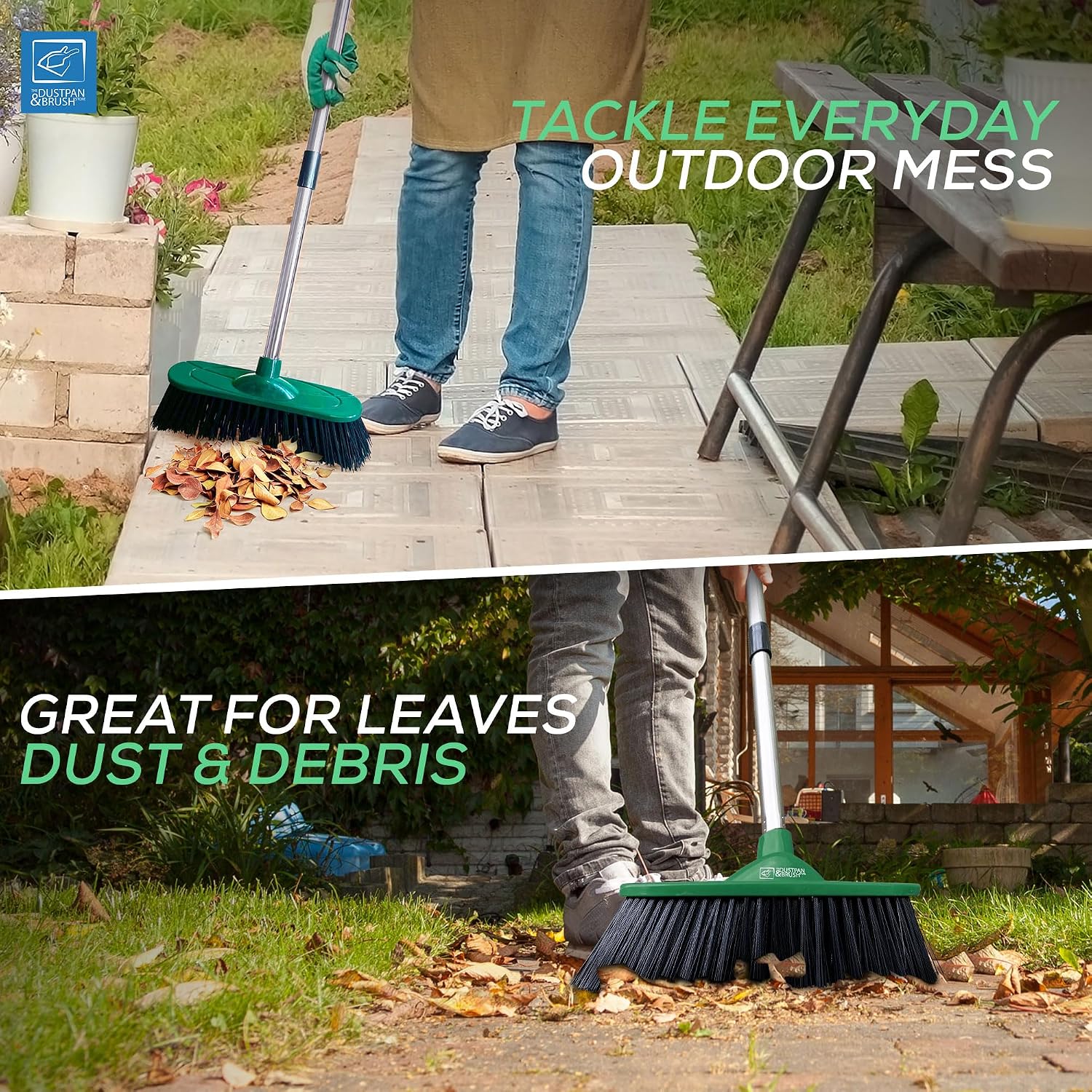 Detalle 2 de TDBS Yard Broom Outdoor Heavy Duty 10
