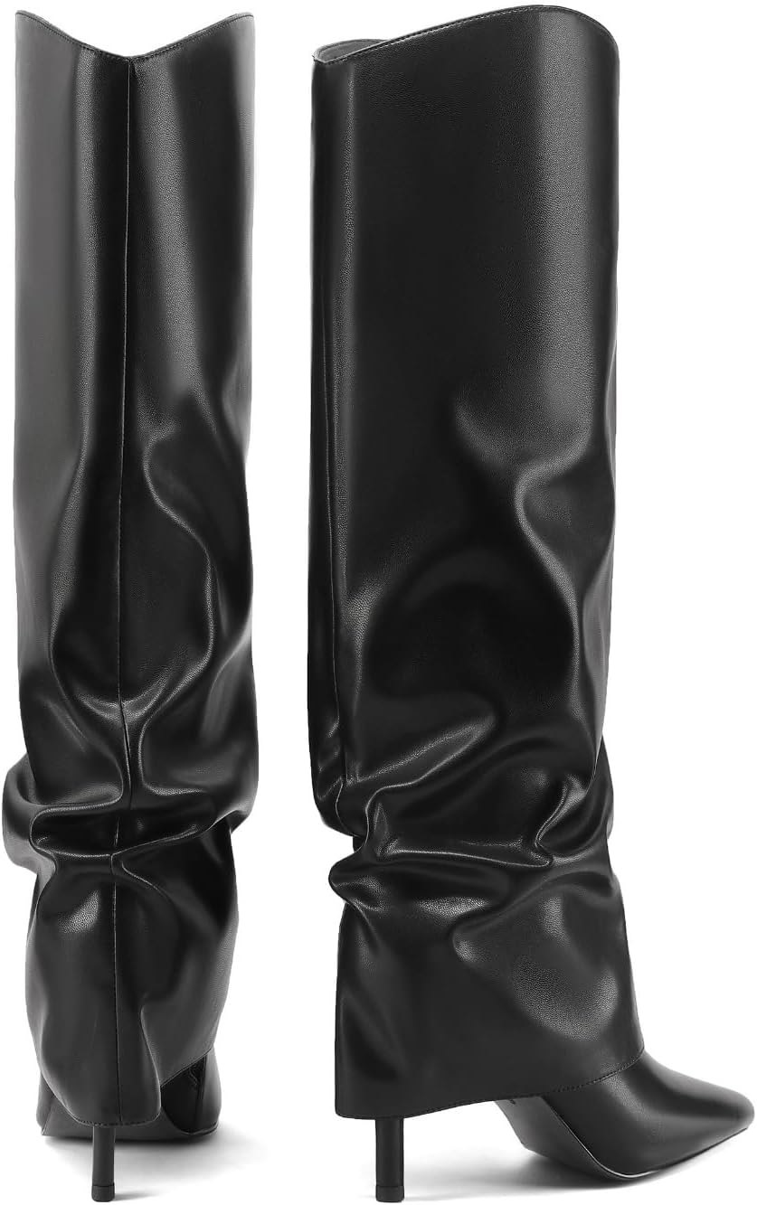 Thumbnail 5 de Vaslemuse Fold Over Knee High Boots 3.15in heel