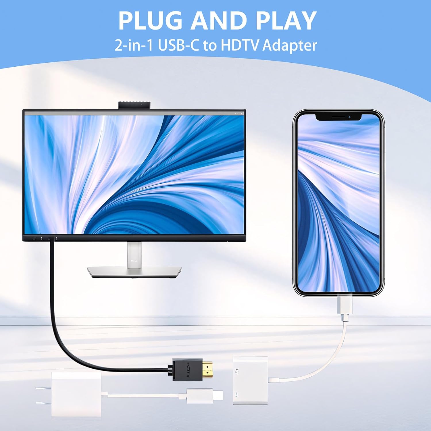 Thumbnail 6 de Kinhaly USB C to HDMI Adapter 4K