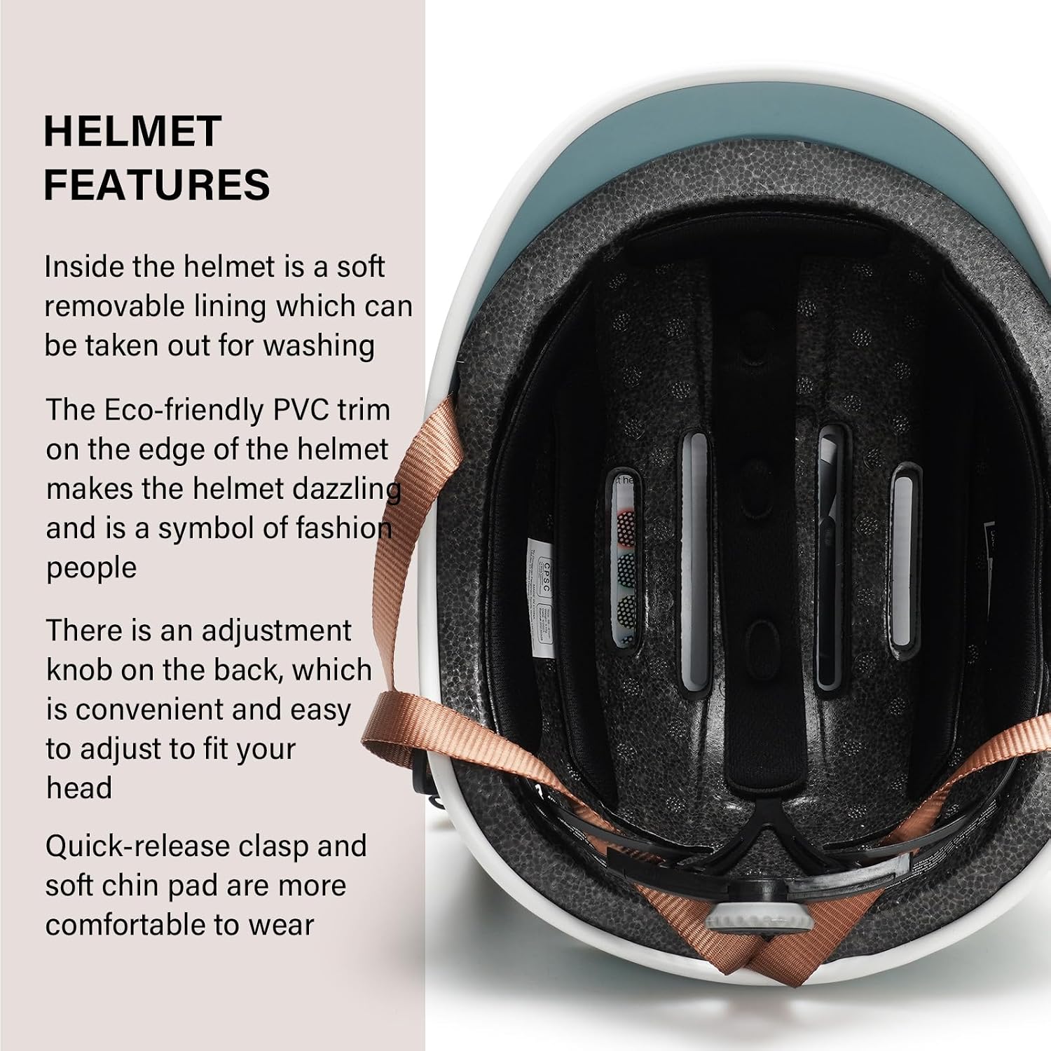 Thumbnail 4 de Ckorison Bike Helmet for Adult Men and Women, Bicycle Helmet for Commuting Road Biking Skating with Adjustable Dial Size 56-61cm
Ckorison Bike Helmet for Adult Men and Women, Bi…