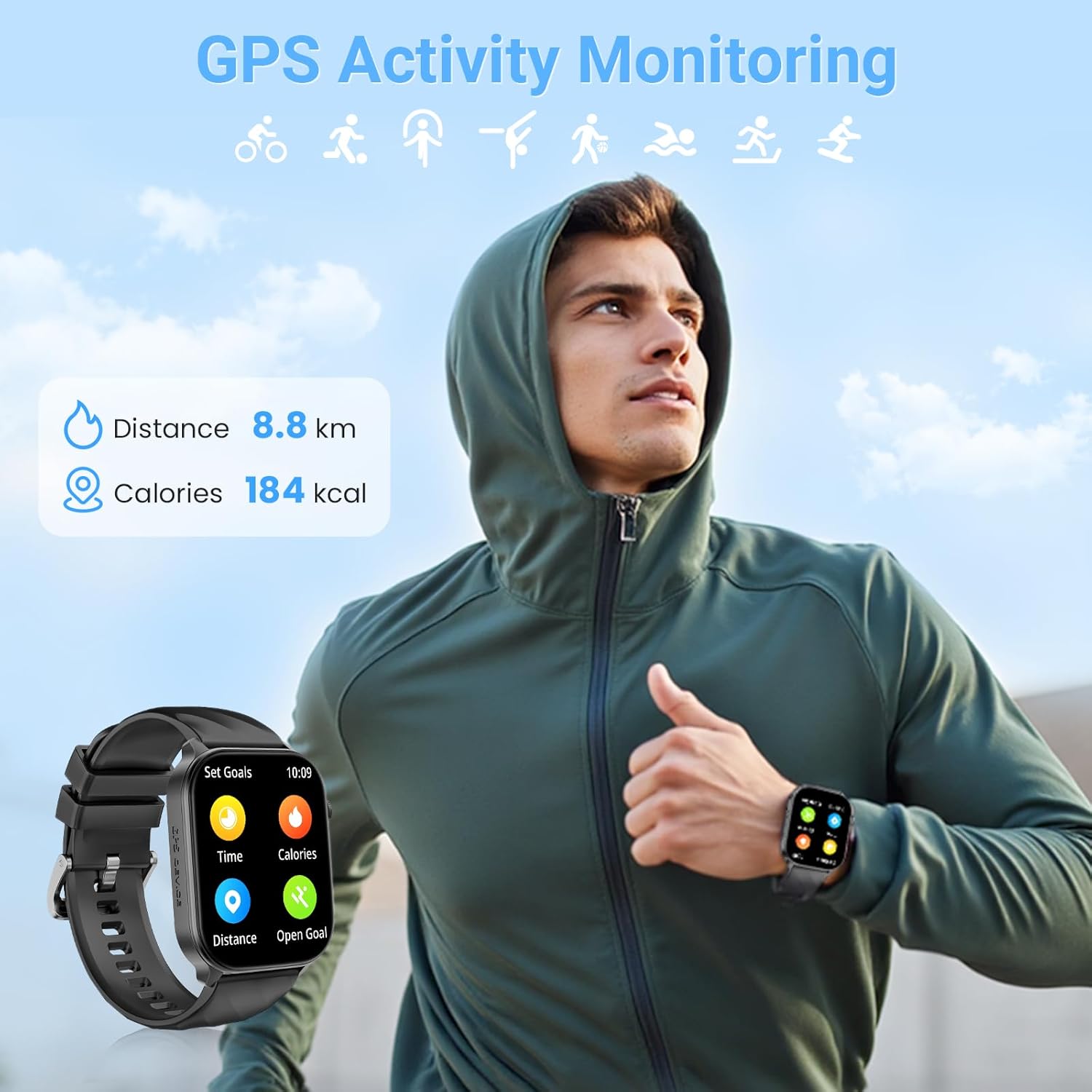 Detalle 2 de GPS Smart Watch 2.01" HD Screen