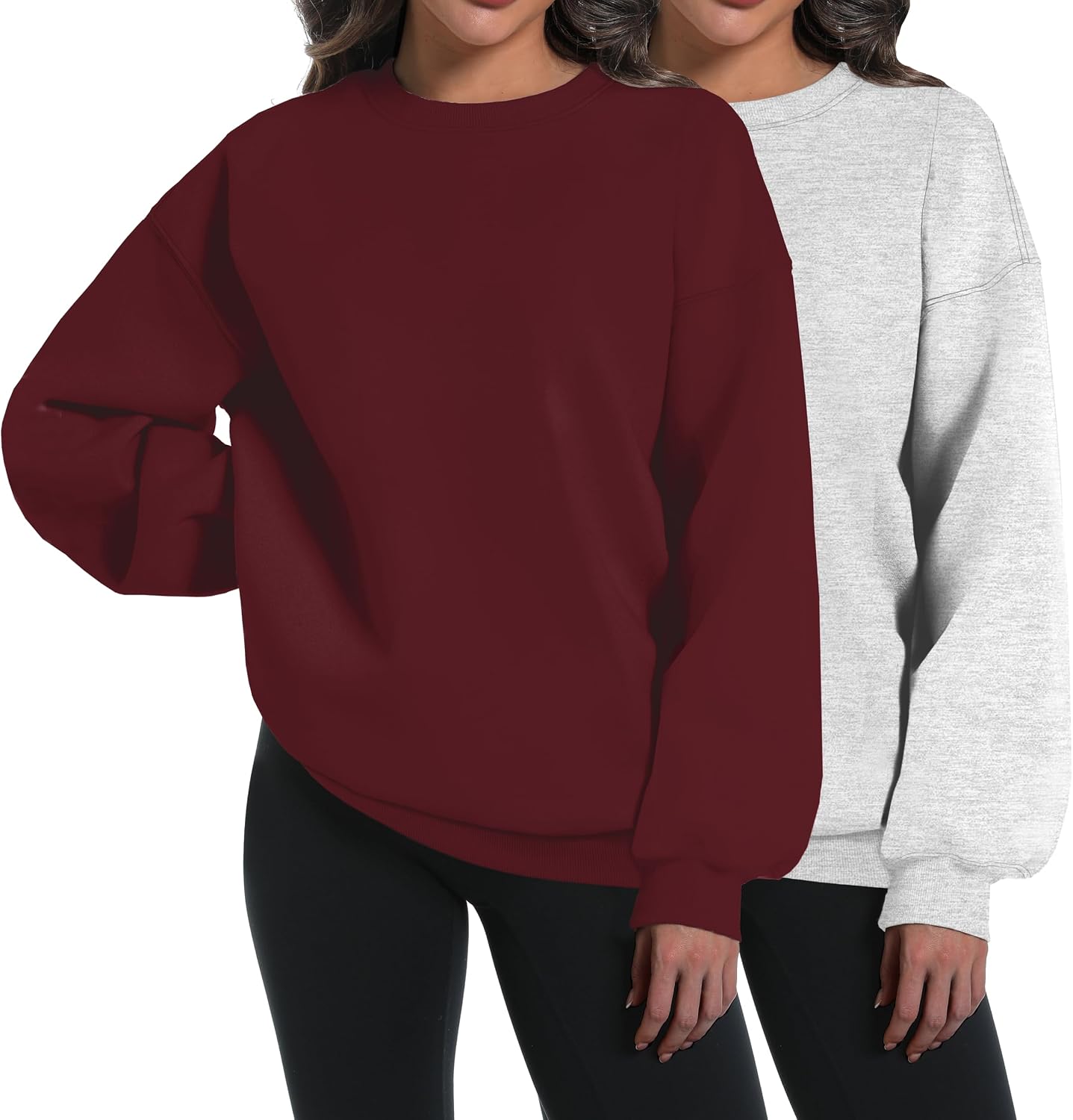 Detalle 2 de XFIFM 2-Pack Oversized Women's Sweatshirt hoodies