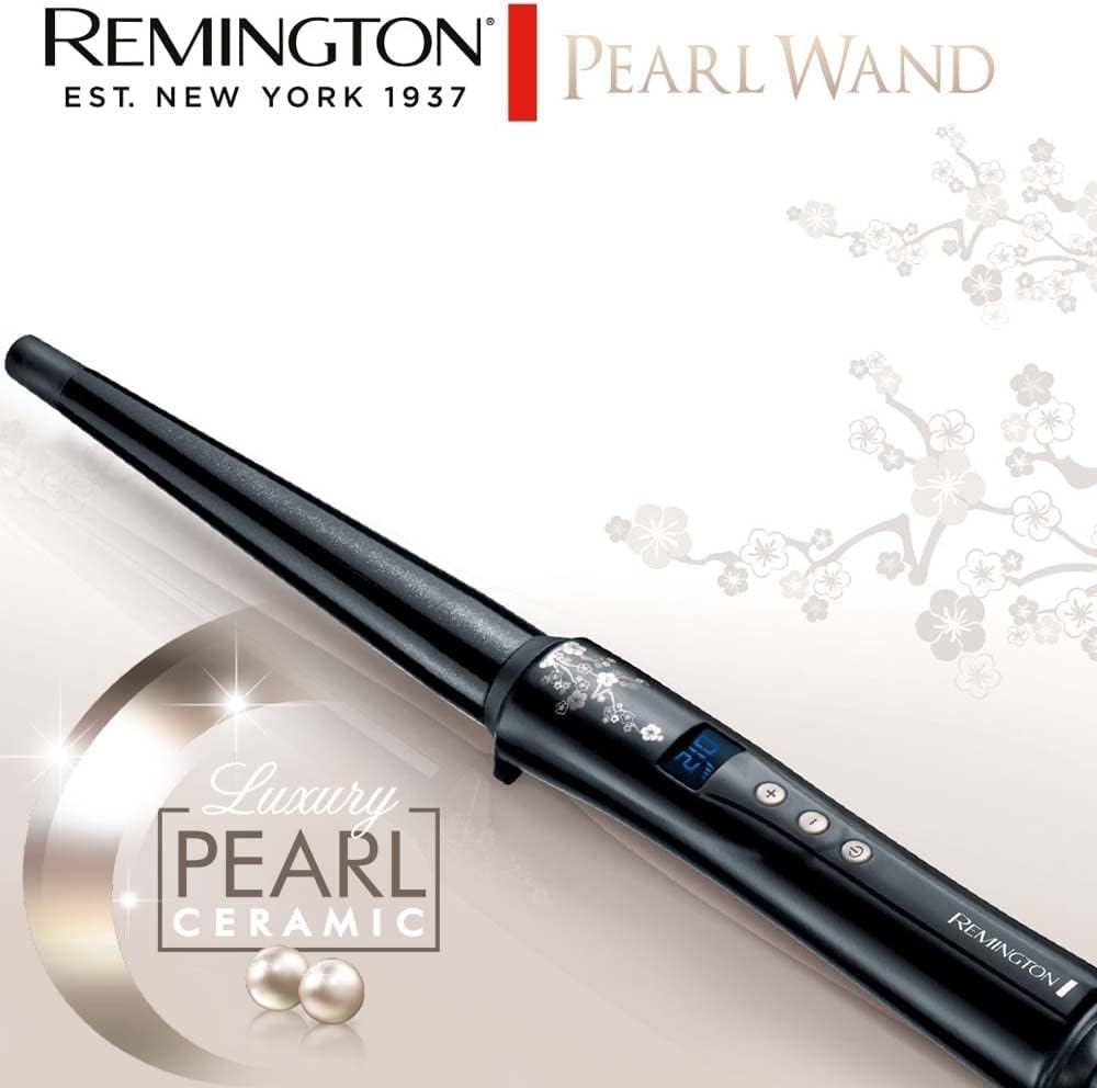 Detalle 2 de Remington Rizador Conique Pearl - Ondas Suaves y Sueltos 🌊