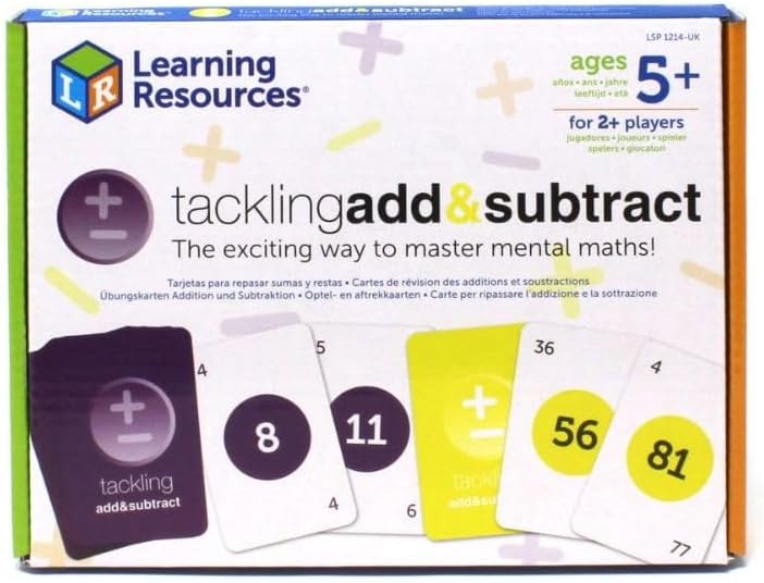 Thumbnail 3 de Learning Resources Kit d’Apprentissage des additions et des soustractions — Jeu de cartes pour enfants à partir de 5 ans
