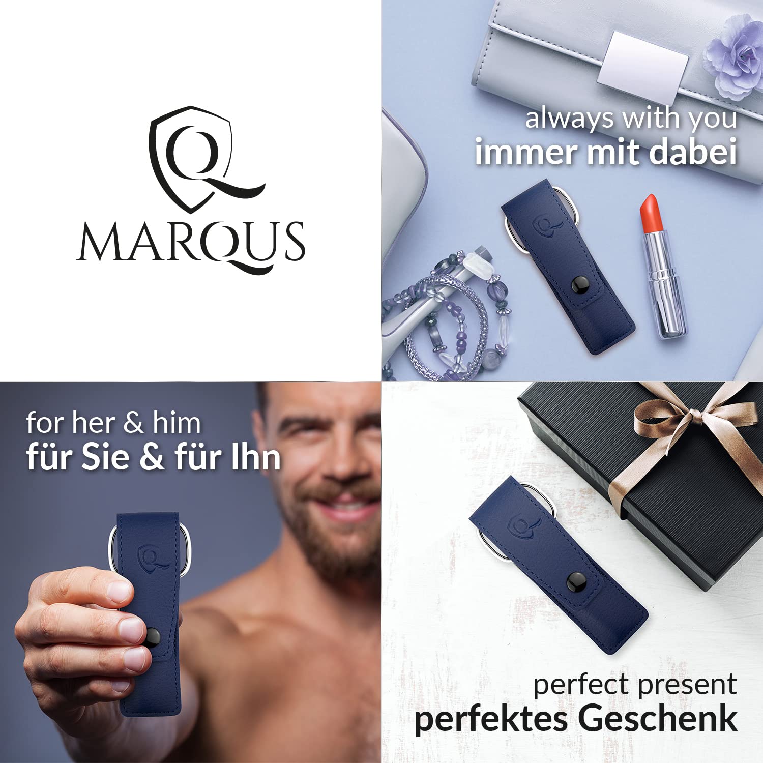 Detalle 2 de marQus Nagelschere- & Pinzetten-Set (3-teilig) mit Feile aus Solingen – blau