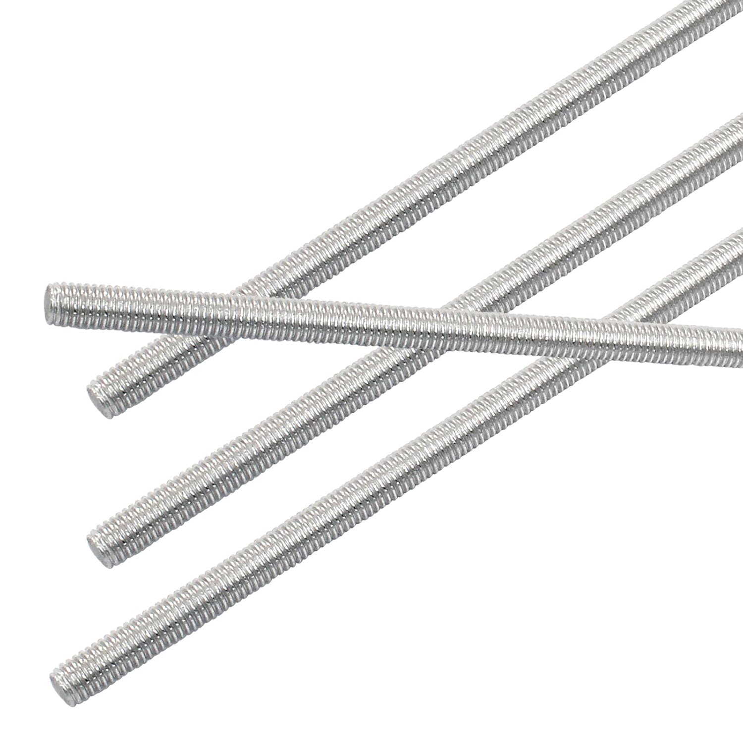 Thumbnail 1 de Cjueiom 4 Pcs M5 x 250mm Fully Threaded Rods, 304 Stainless Steel, Right-Hand Threads