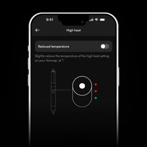 Detalle de Dyson Airwrap i.d. Curly + Coily Samtrot/Gold – Lockenkomfort per App-Steuerung