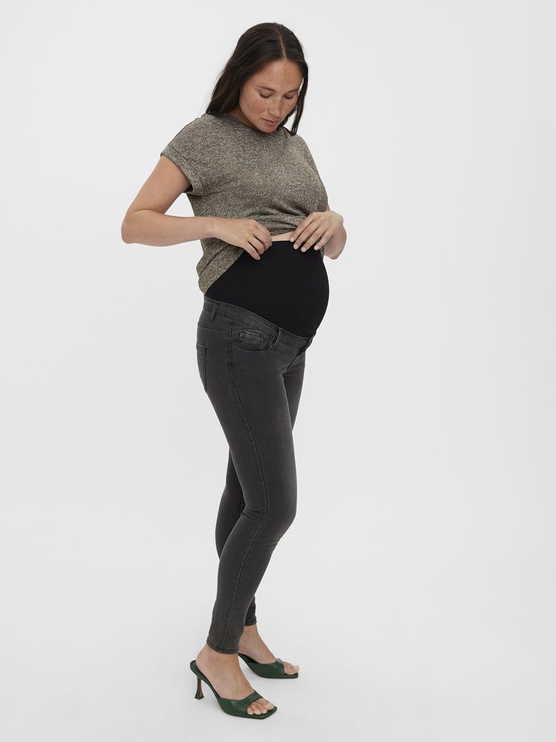 Thumbnail 4 de Mamalicious Vmmtanya jeans premaman skinny con piping e cotone riciclato