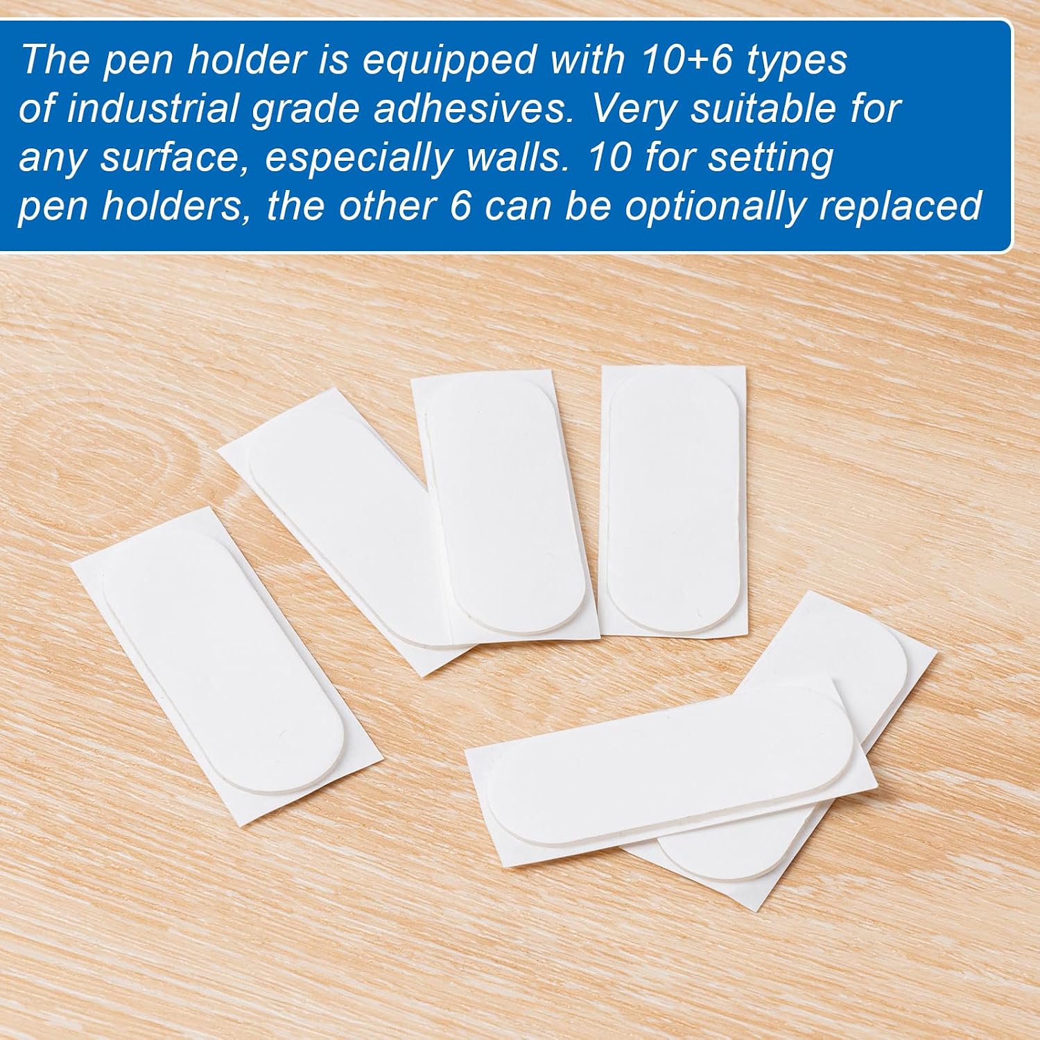 Thumbnail 6 de UEHSNI 40-Pack Adhesive Silicone Pencil Holders, Black, for 7.5–10 mm Pens