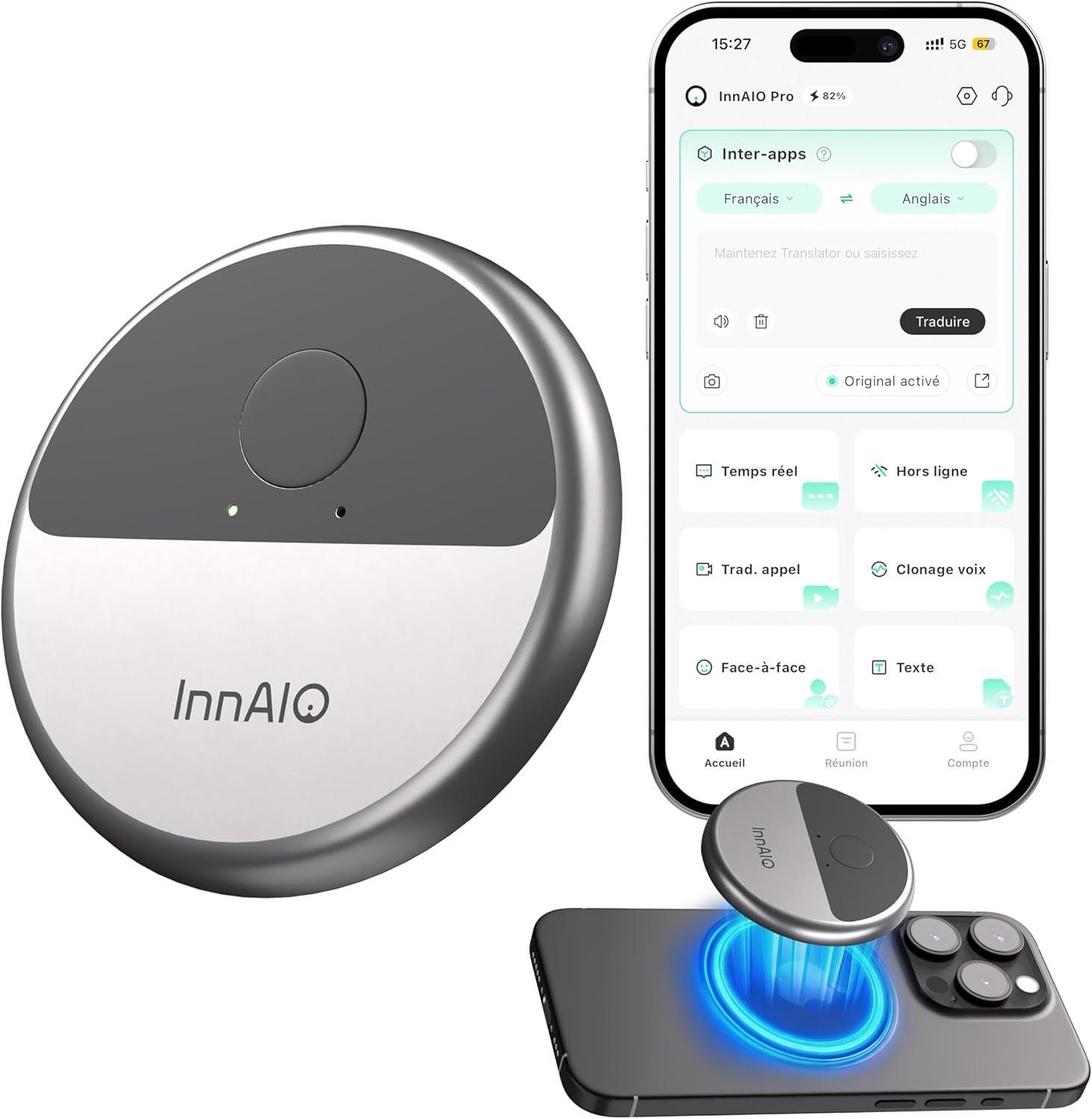 InnAIO T10 Traducteur vocal 140 langues