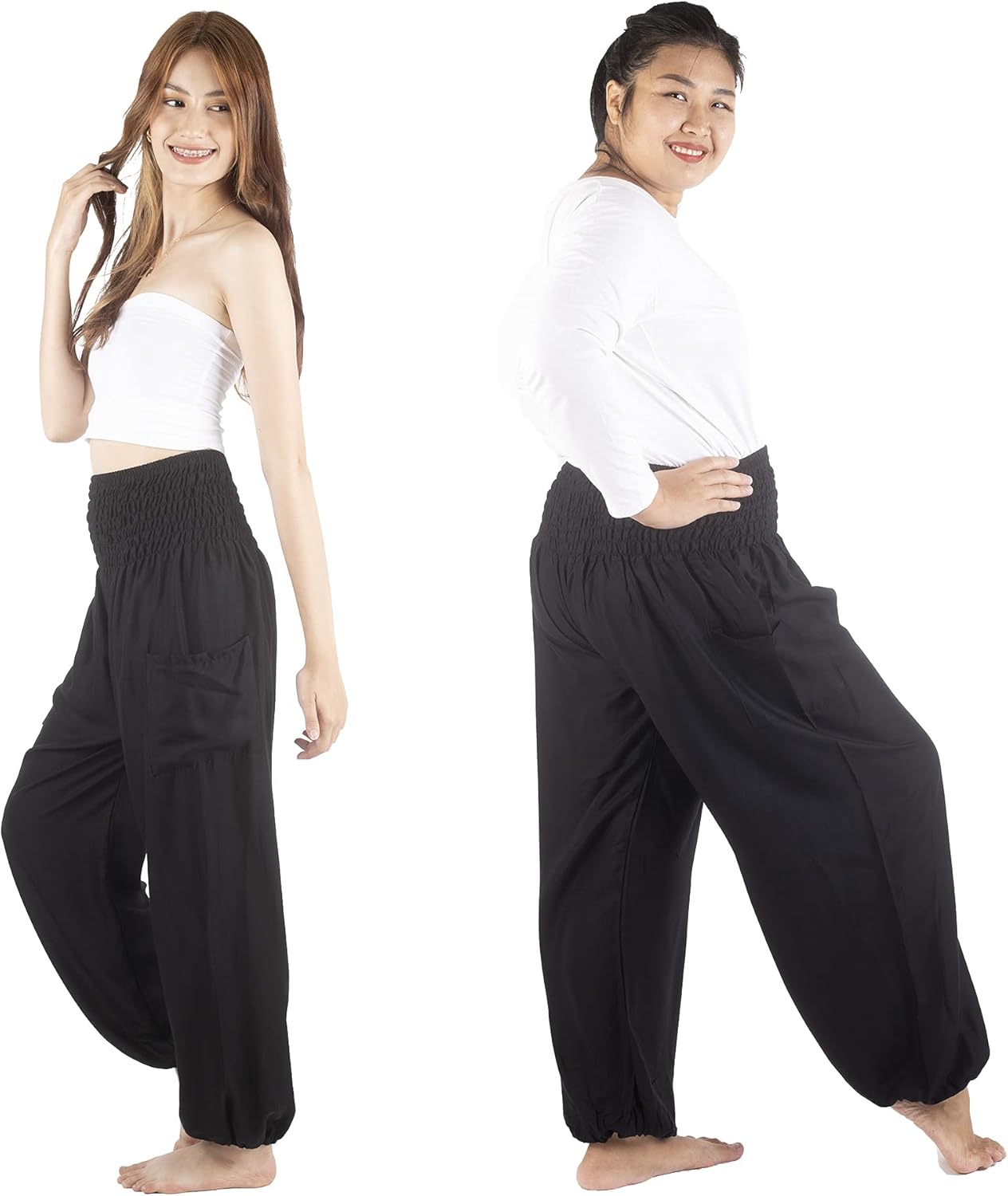 Thumbnail 5 de Boho Pants 2-Pocket Flowy Harem Pants for Women – Yoga, Travel, and Everyday Boho Comfort