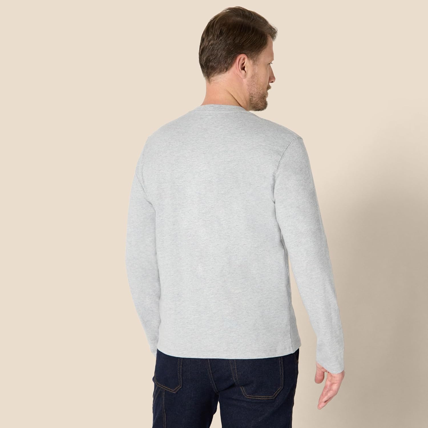 Thumbnail 2 de Amazon Essentials Herren Langarmshirt mit lockerer Passform – 100 % Baumwoll-Jersey