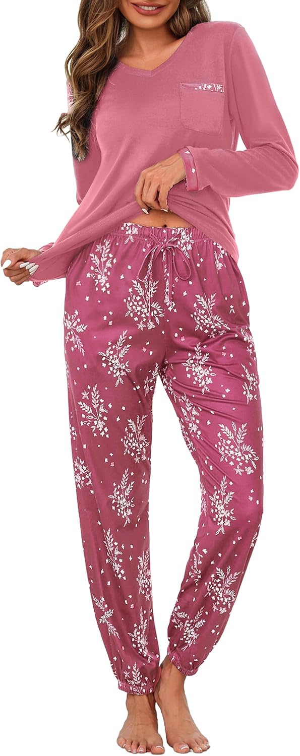 Thumbnail 2 de Jahetuul Pyjama Femme Hiver coton col V avec poches