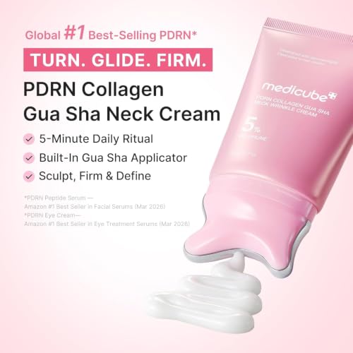 Detalle de Medikube PDRN Collagen Gua Sha Neck Wrinkle Cream – Firming, Contour Care
