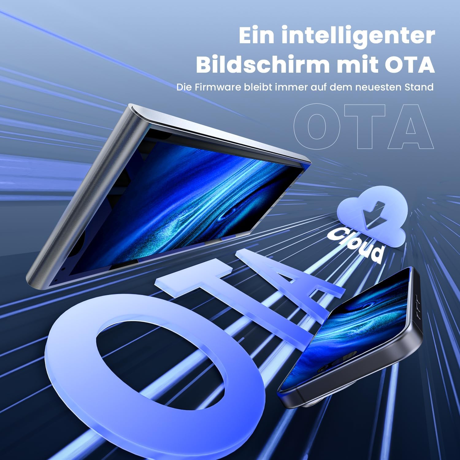 Thumbnail 6 de Krnua 9,26" CarPlay Display – Drahtloses CarPlay/Android Auto, OTA-Updates, Rückfahrkamera & Navigation