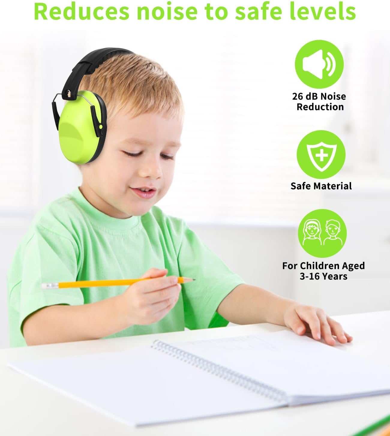 Thumbnail 3 de Cexovo Lärmschutz Kopfhörer Kinder 2 Stück – 3–16 Jahre, faltbar, mit 2 Aufbewahrungstaschen