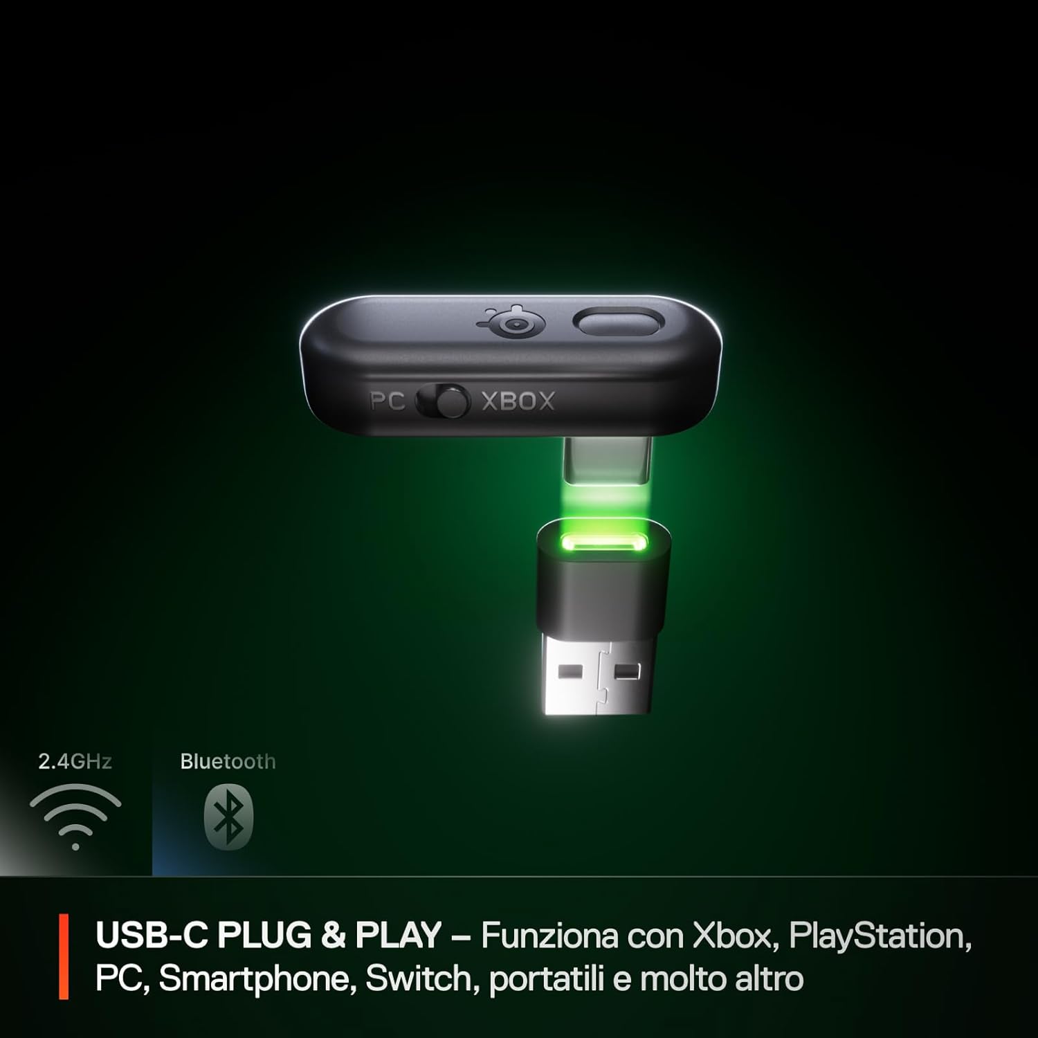 Thumbnail 6 de SteelSeries Arctis Nova 3X cuffie gaming wireless multipiattaforma (2.4GHz/BT) con mic staccabile e controllo via app