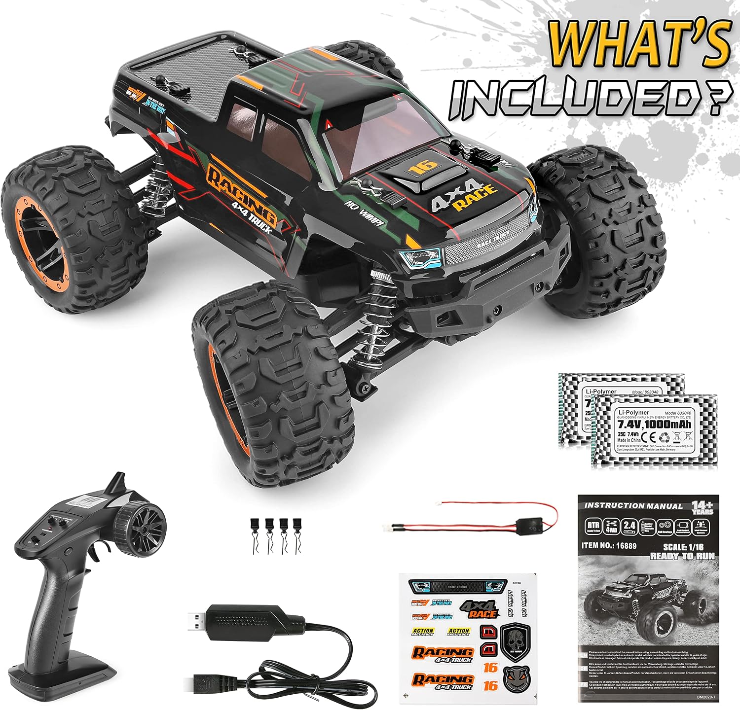 Thumbnail 4 de HAIBOXING 1:16 RC Monster Truck 36 km/h