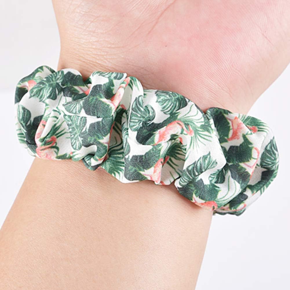 Detalle de juanxian Scrunchie Elastic Watch Wristbands – Comfortable, Buckle-Free Apple Watch Straps (38/40mm, 42/44mm)