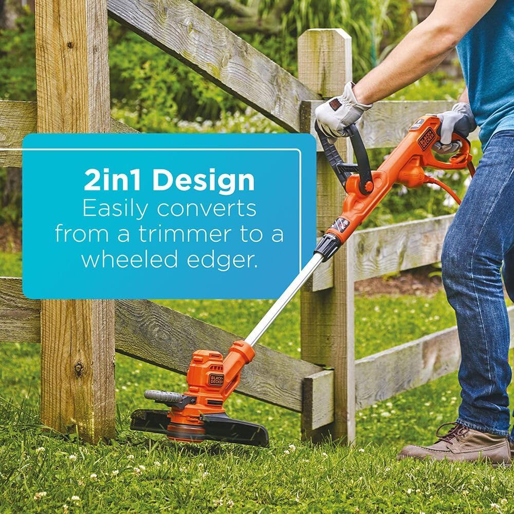 Thumbnail 2 de BLACK+DECKER BESTA510 Weed Wacker with Auto Feed (14-Inch 2-in-1 String Trimmer / Lawn Edger)