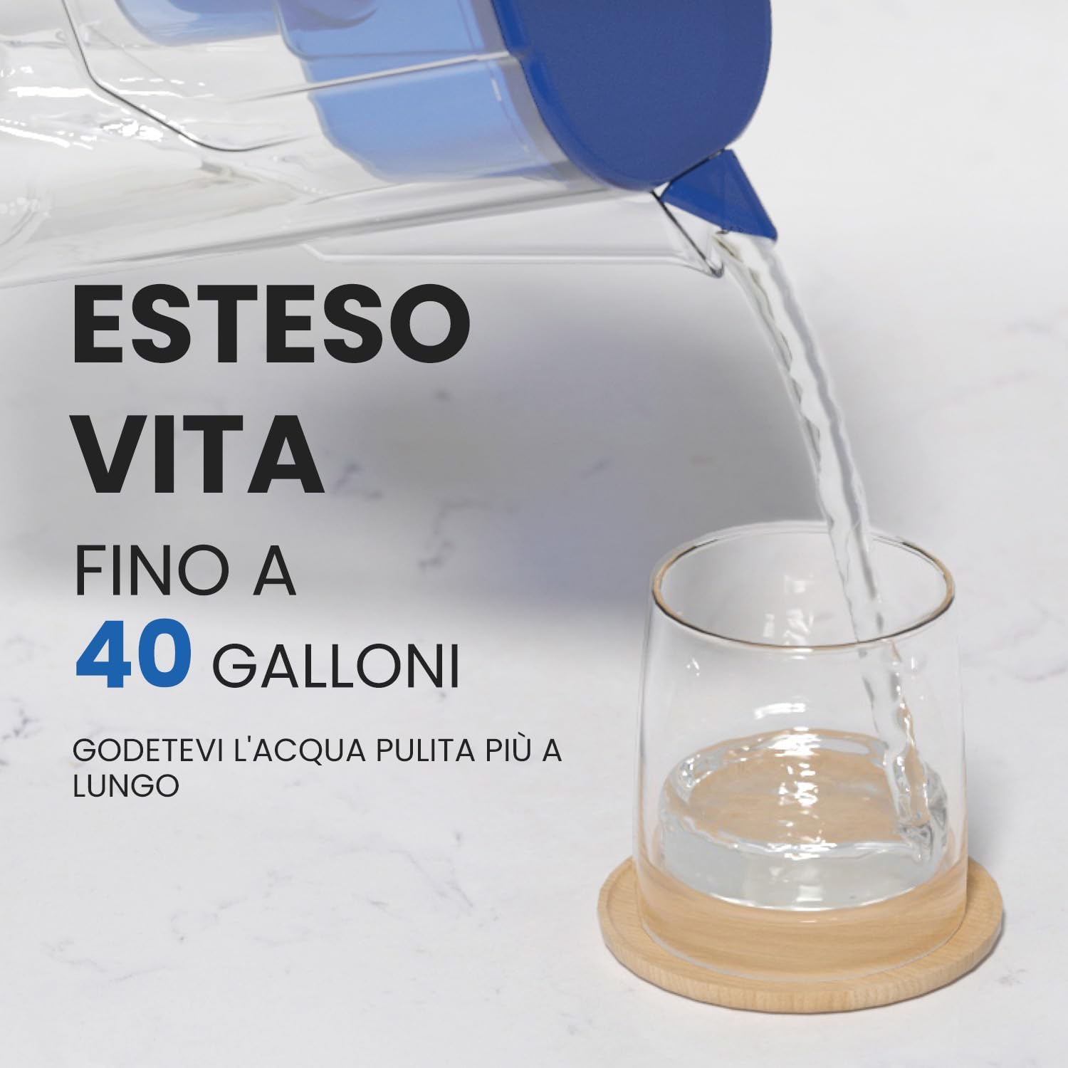 Detalle de EVERSPRING Filtro per bollitore compatibile con Brita Maxtra+/Maxtra Plus e Mavea (6 pezzi)