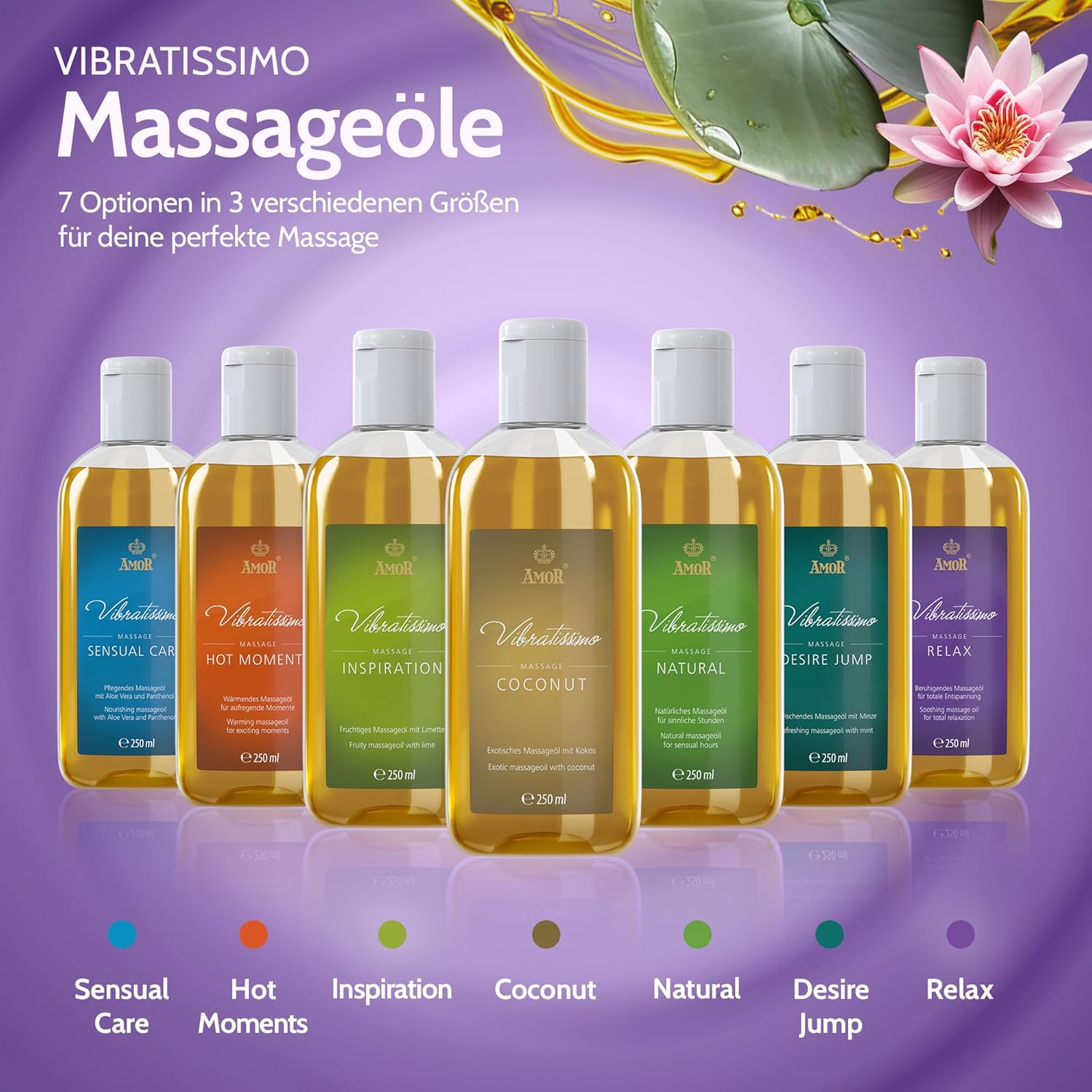 Thumbnail 5 de Vibratissimo Relax 250 ml Massageöl – Tief entspannende Duftmischung, beruhigend und gleitfähig