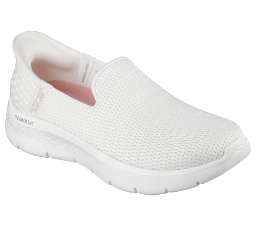 Detalle 2 de Skechers Mujer Go Walk Flex Relish Slip-In Entrenador – Off White Textile/Trim, 37 EU