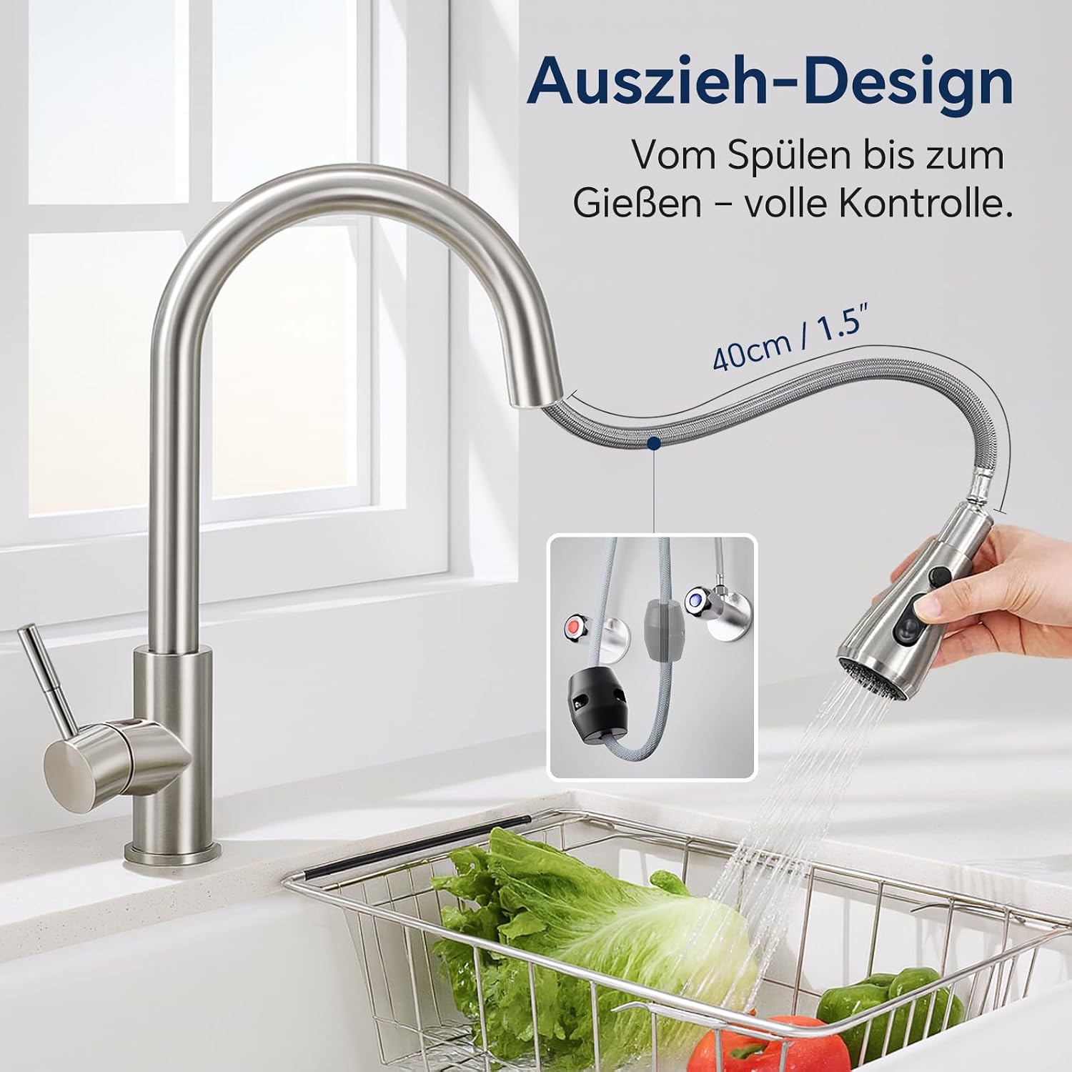 Detalle 2 de SURFOU Rubinetto Lavello 40 cm 🚰
