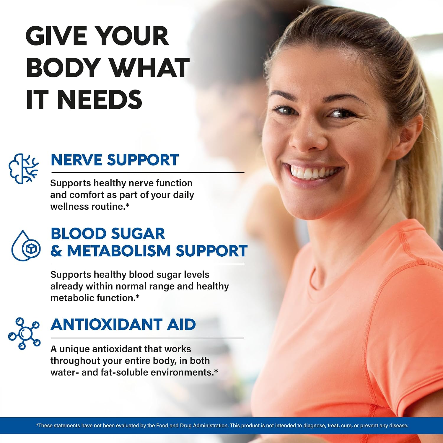 Detalle de NUTRAHARMONY NH-ALACPS120 Alpha Lipoic Acid Capsules, 600 mg ALA