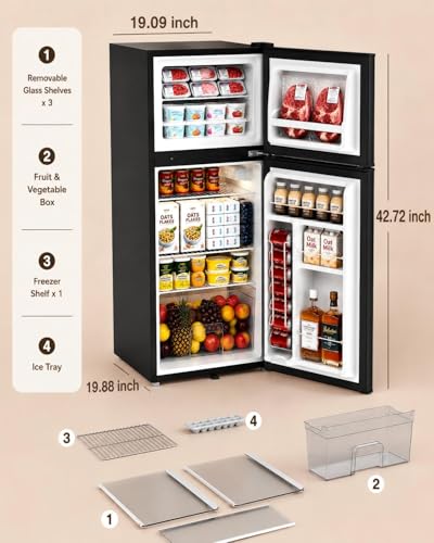 Thumbnail 6 de WELLENT 127L Fridge with Freezer (Double Door) – Quiet, Efficient, and Flexible