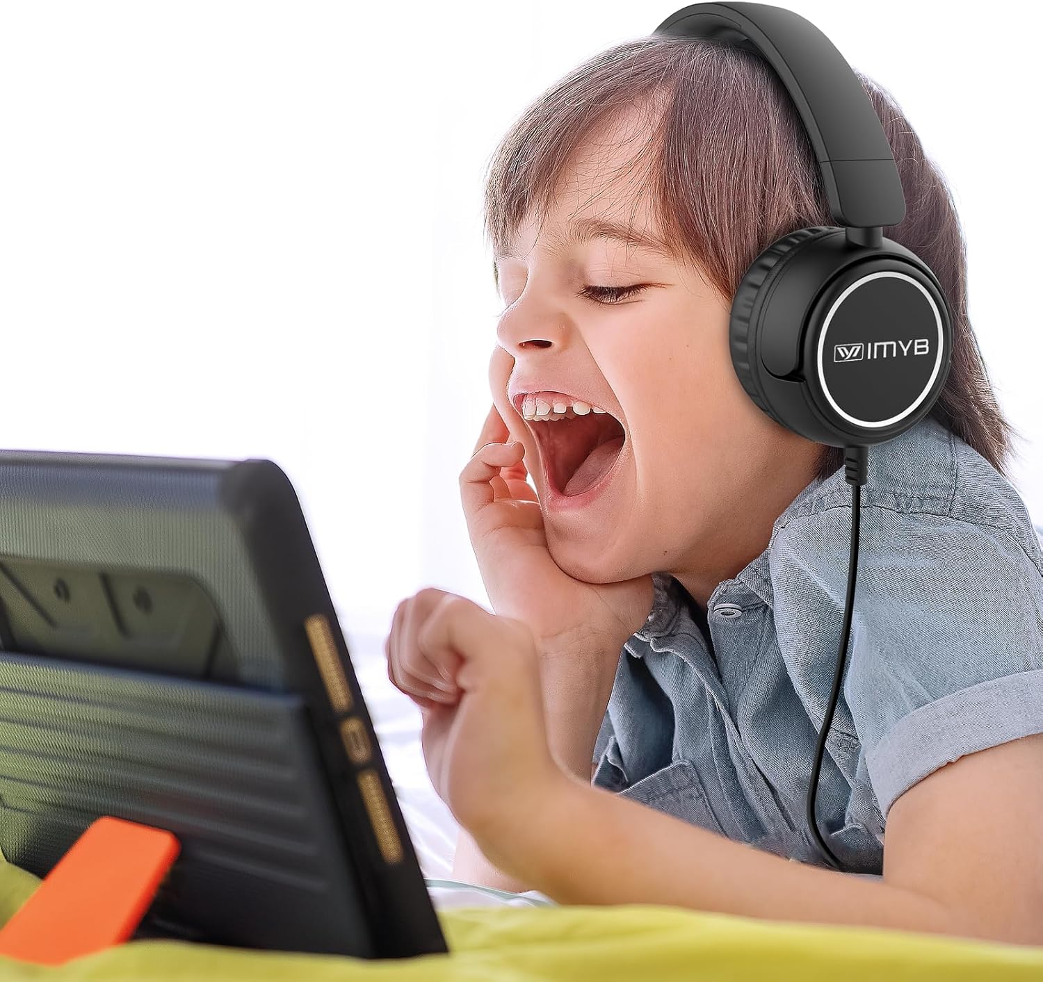 Thumbnail 1 de IMYB Kids Headphones Wired: Foldable, Safe-Listening On-Ear Headphones for Children