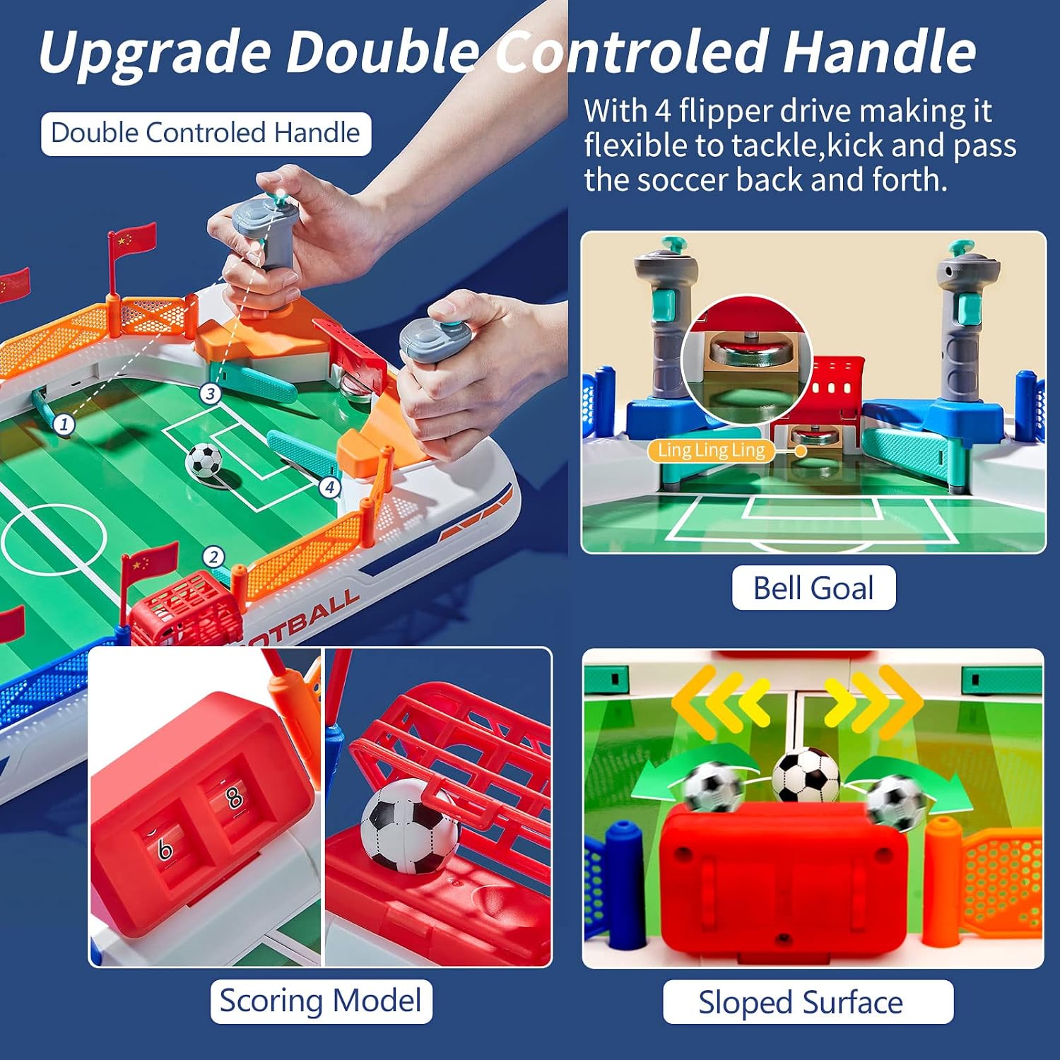 Thumbnail 2 de COUOMOXA Mini Foosball Table 20"
