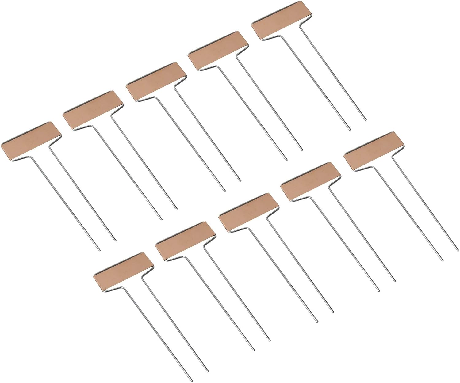 Detalle de Windhager 07470 växtskyltar i koppar, 10-pack, 6,5 x 15,5 cm