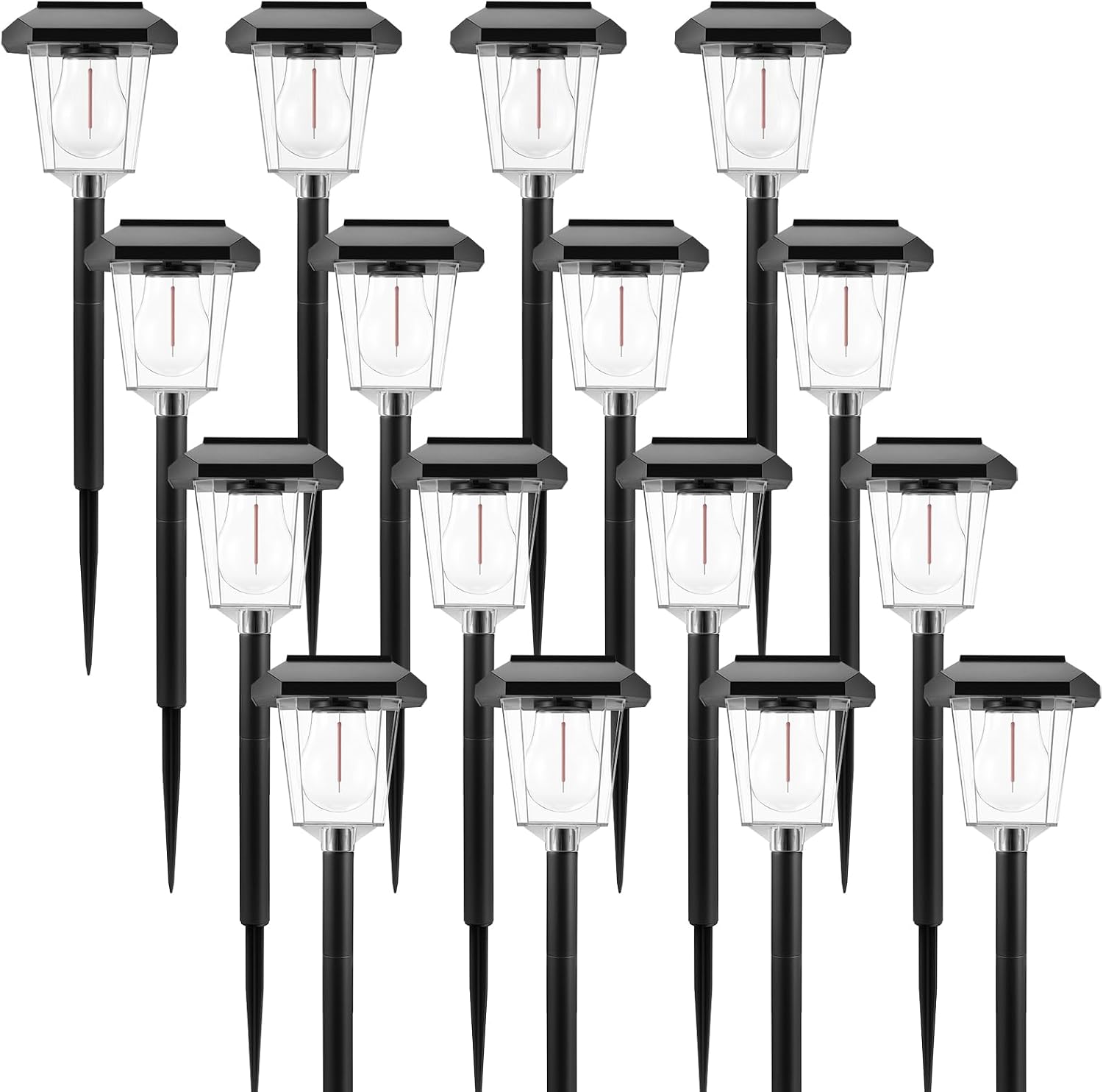 Thumbnail 1 de Ruboliy 16-Pack Purple Solar Halloween Pathway Lights, Waterproof LED Yard Decor