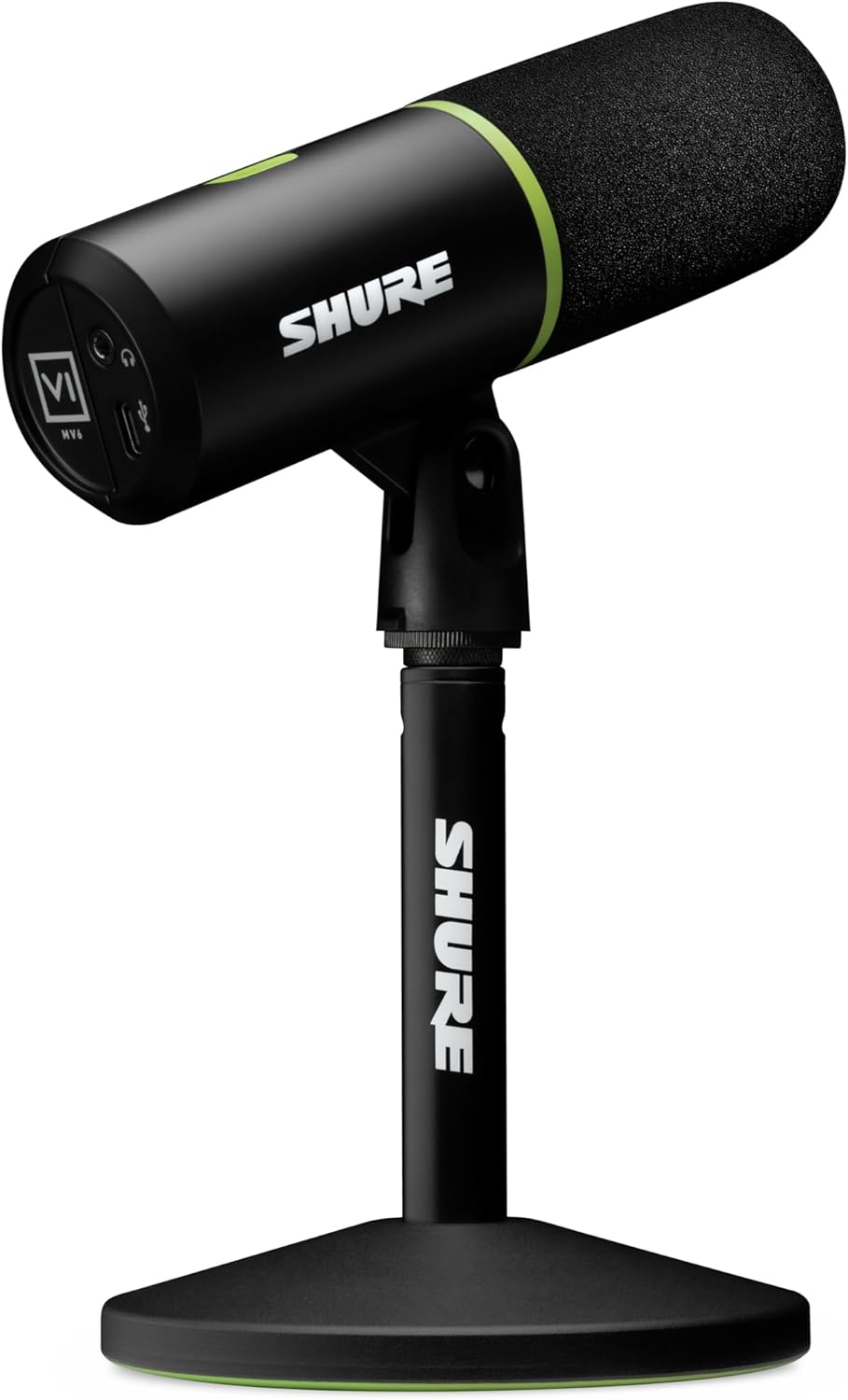Thumbnail 5 de Shure MV6 Gaming Microphone (Dynamic USB Mic) with Tap-to-Mute, Noise Denoiser, and 3.5mm Headphone Monitoring
