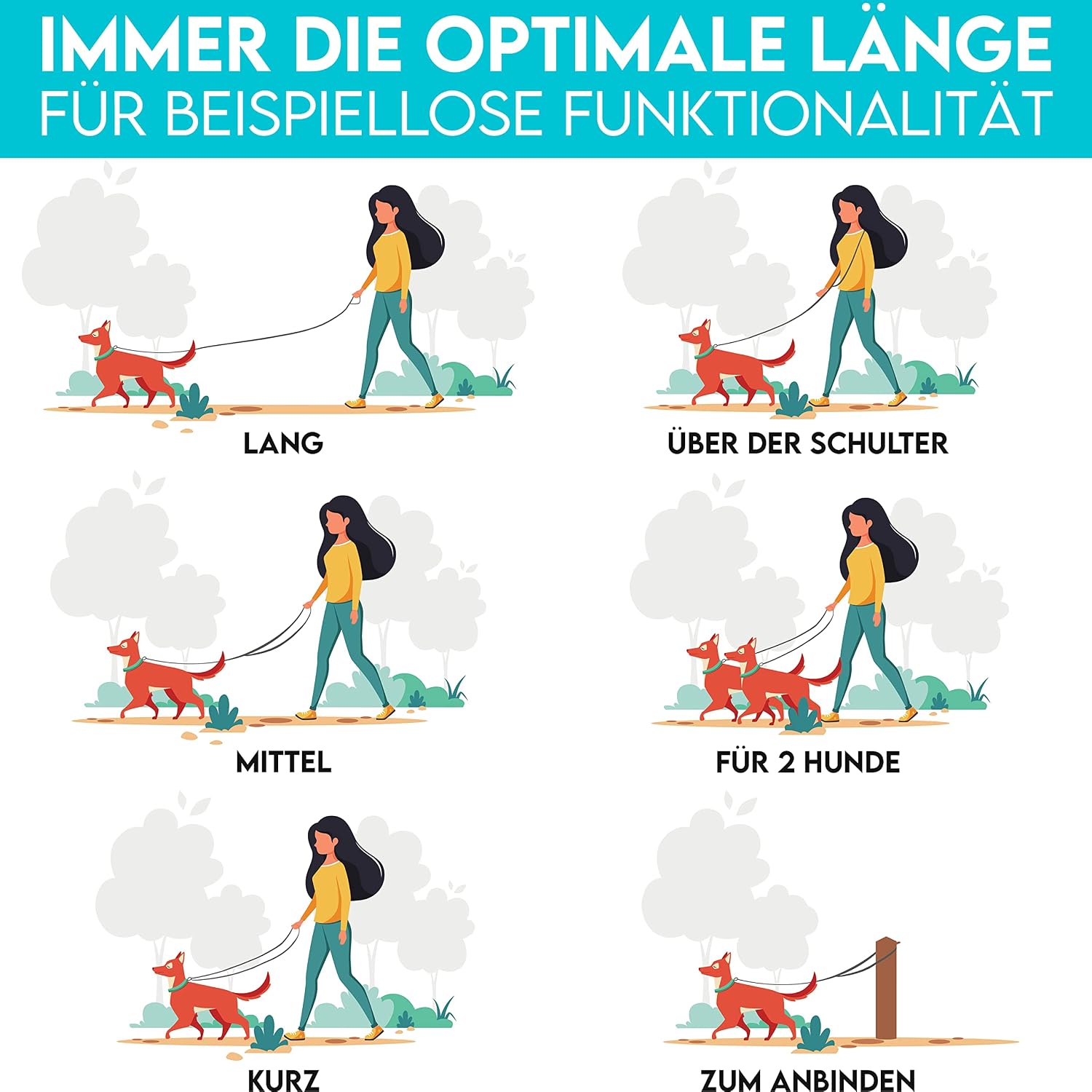 Thumbnail 6 de HUND IST KÖNIG Hundeleine 2,3 m 🐕