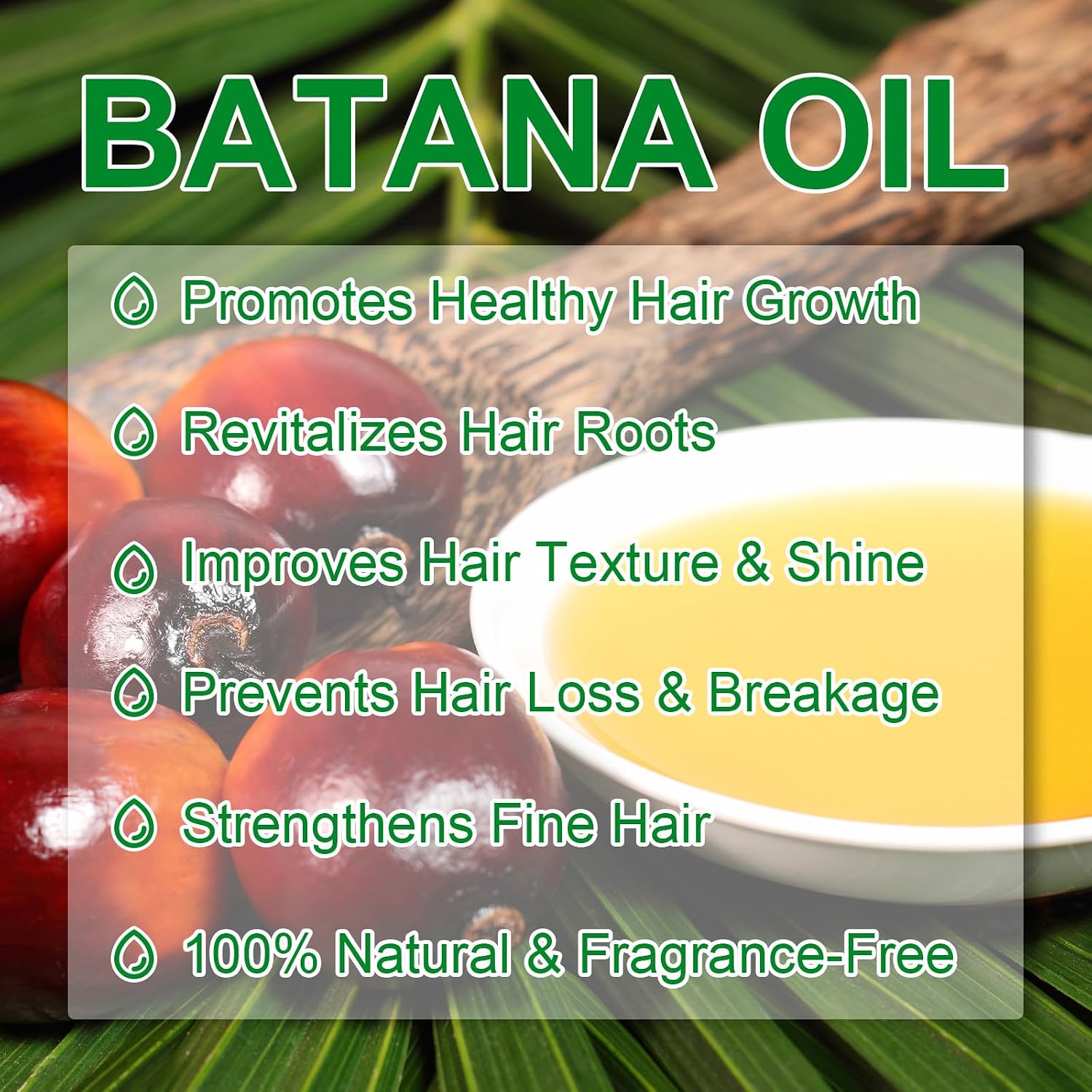 Detalle de VXHDAG Batana Oil for Hair, 4.04 fl oz, 100% Pure from Honduras