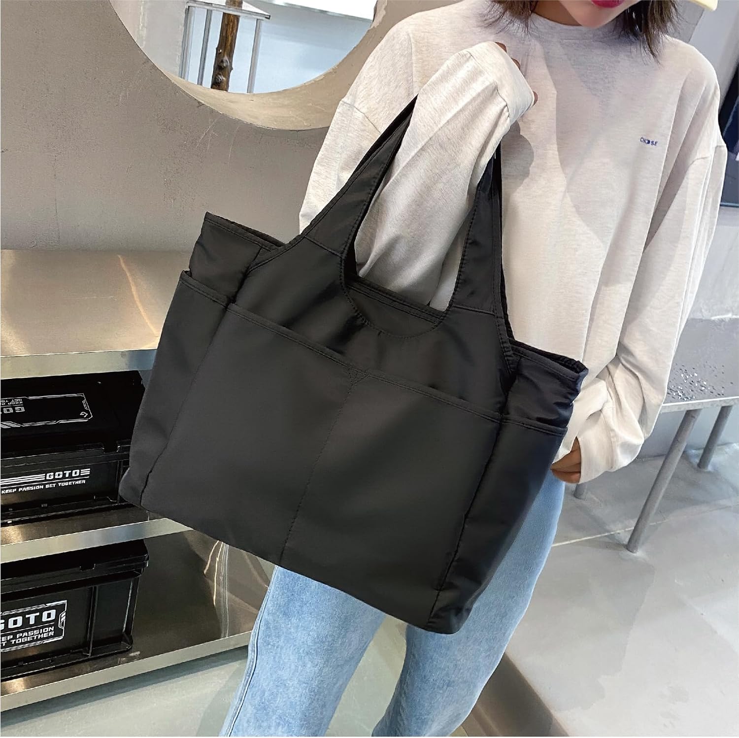 Thumbnail 2 de MAYMOONER Large Capacity Tote Bag 1 for Women