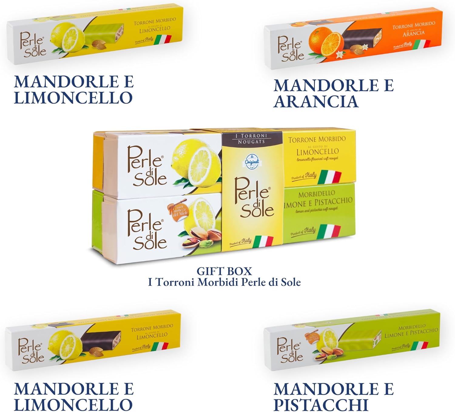Thumbnail 6 de Perle di Sole – Torrone Morbido Fondente al Limoncello, 150 g: artigianale italiano con mandorle e rivestimento di cioccolato fondente