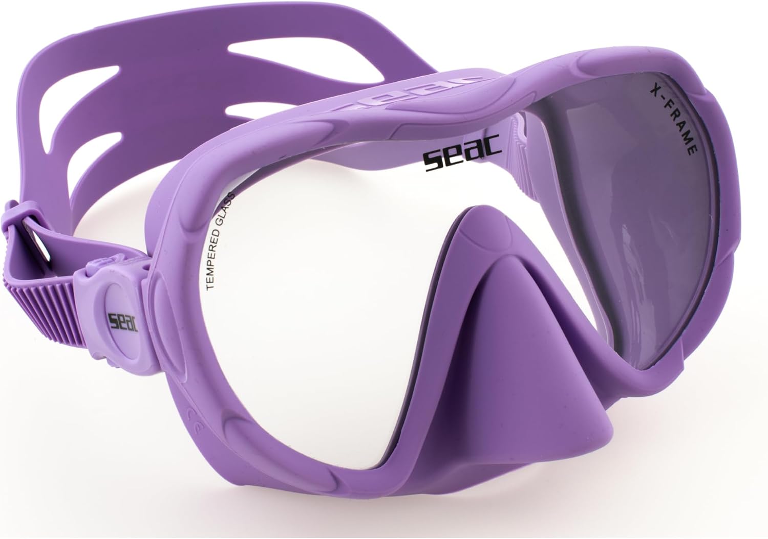 Thumbnail 2 de SEAC X-Frame masque de plongée sans cerclage en silicone, mono-hublot en verre trempé