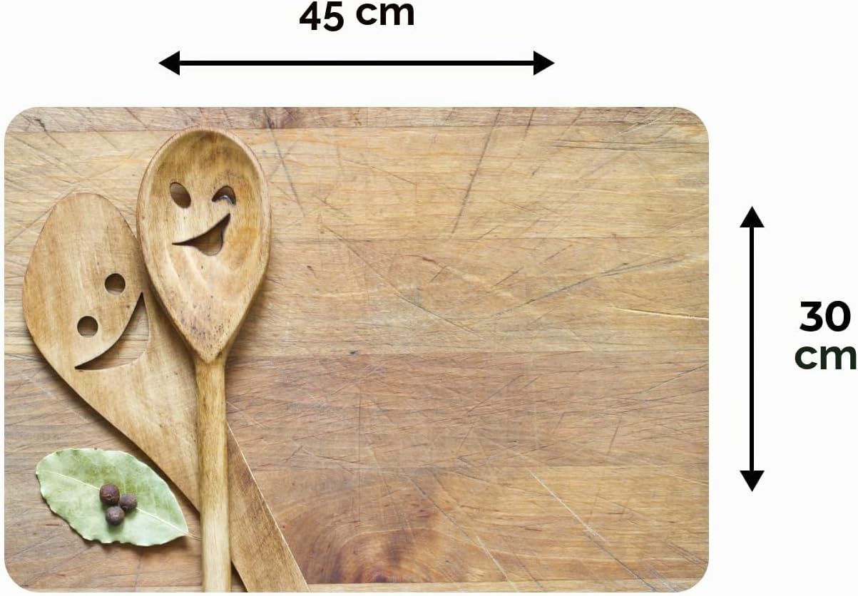 Thumbnail 6 de KitchenYeah placematset van vinyl, 6 stuks, 45 x 30 cm, rechthoekig